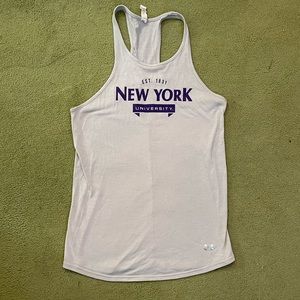 Under Armour NYU Heat gear Racerback Tank Sz Sm